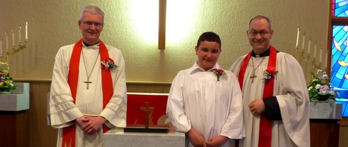 Catechumen Luke Weber Confirmed on Pentecost Sunday 2013  