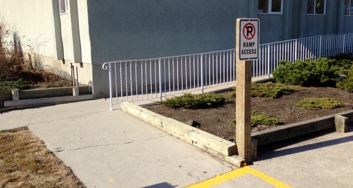 Facility Update! Ramp Access Sign Installed!