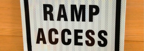 Facility Update! Ramp Access Sign!