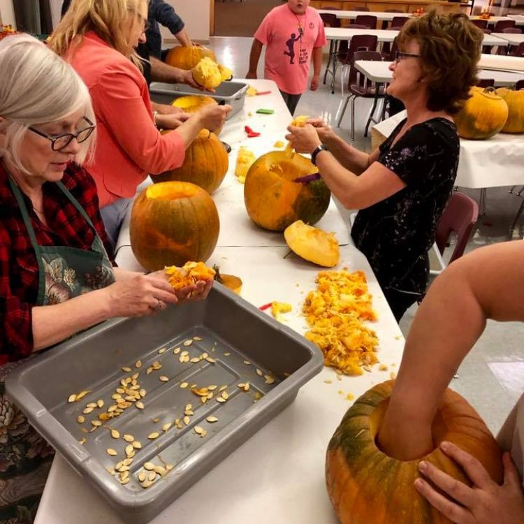 Pumpkin Carving Night for the Reformation Open House October 30th 2019 