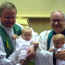 Baptism of Emmeline Senger & Kip Mullin @ the Service 2019 August 7th Wednesday Evening Prayer Service