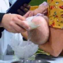 Baptism of Emmeline Senger & Kip Mullin @ the Service 2019 August 7th Wednesday Evening Prayer Service